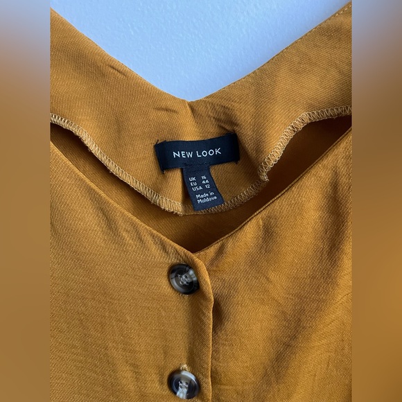 New Look Tank Top in Mustard Yellow, Size 12 - Picture 3 of 5